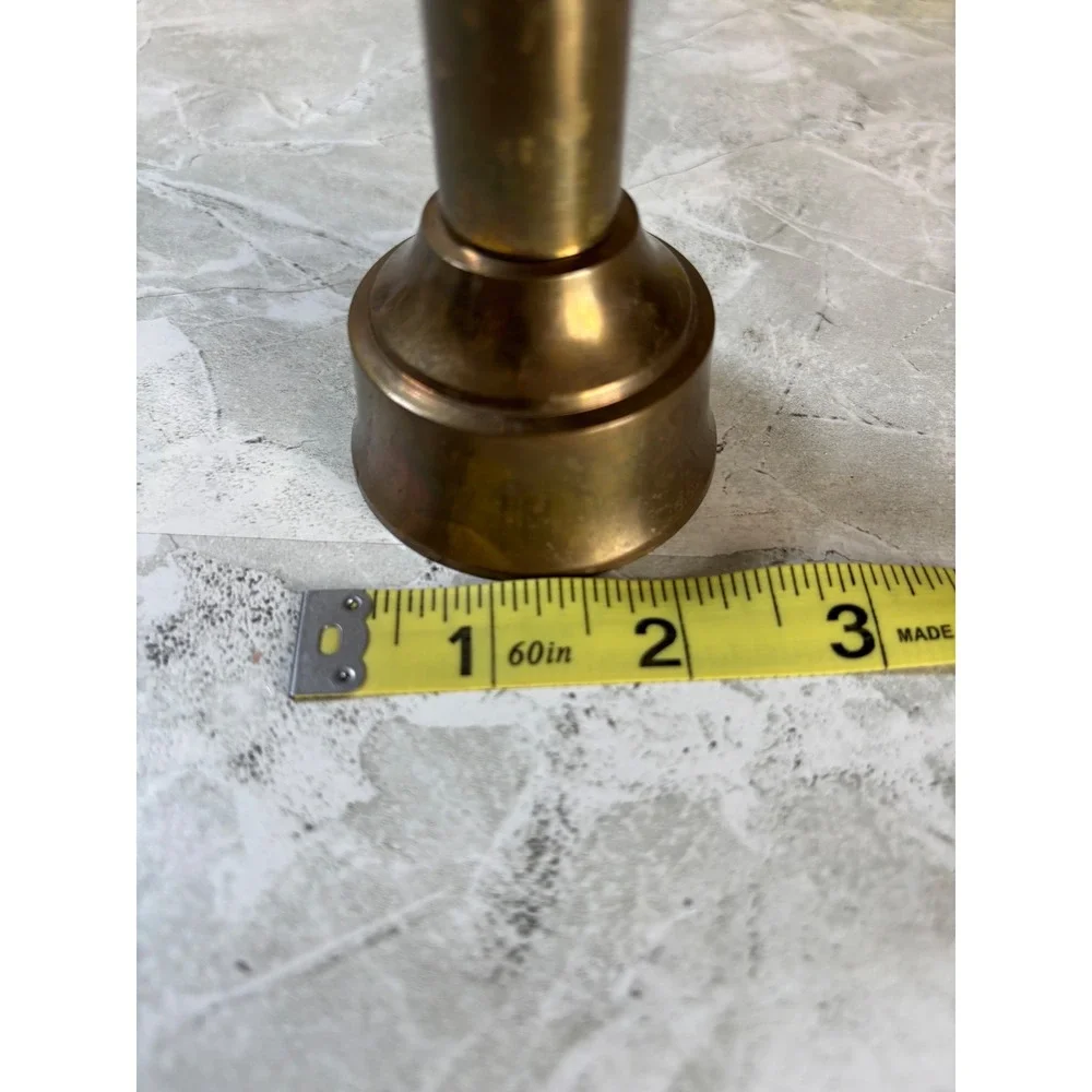 Solid Brass Candlestick Holder Home Decor Table Centerpiece Antique Vintage - Picture 7 of 7